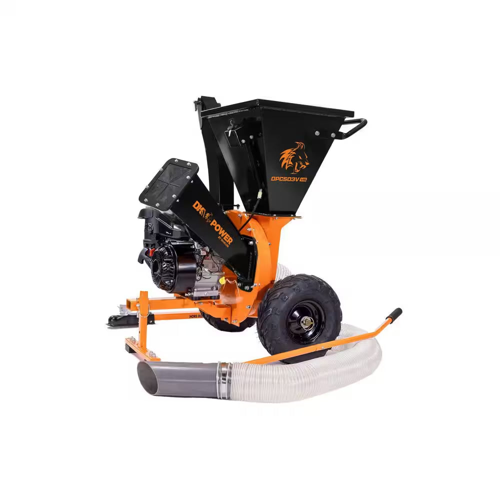 V2 Series 3-Inch 7 HP 209 Cc Gas Powered Wood Chipper Shredder with Vacuum Combo