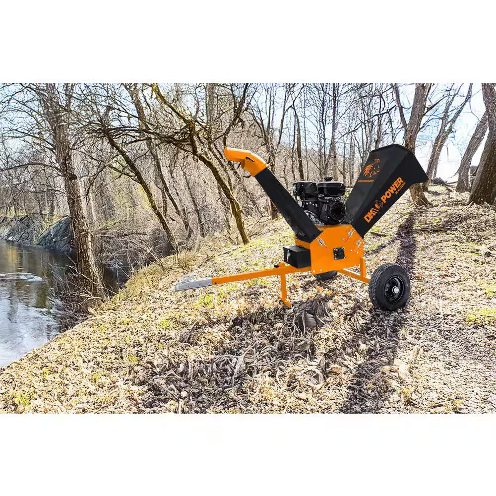 V2 Series 6 In. 15 HP 420 Cc Gas Powered Wood Chipper Shredder with Electric Start