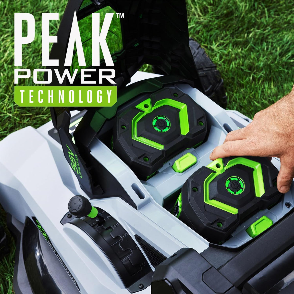 EGO POWER+ Electric Lawn Mower, Self-Propelled Cordless with 22" Super Composite Deck, Includes (2) 56V 6.0Ah Batteries and 560W Charger - LM2244SP-2