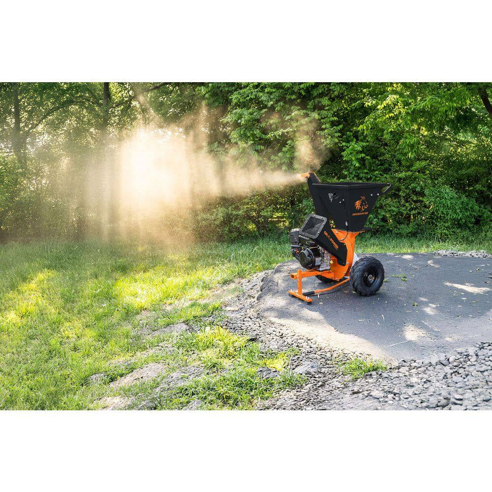 V2 Series 3-Inch 7 HP 209 Cc Gas Powered Wood Chipper Shredder with Vacuum Combo
