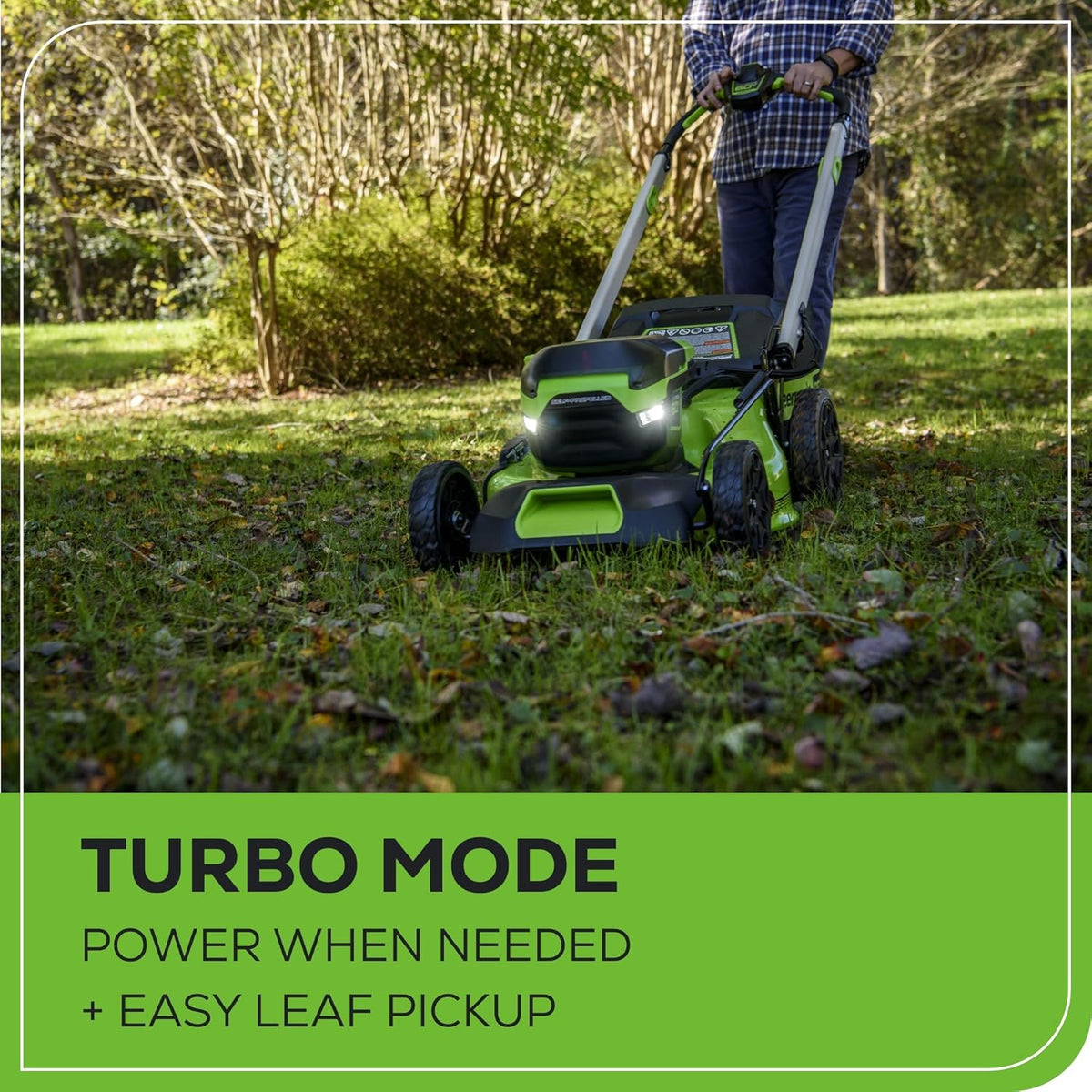 Greenworks 60V 21In Self-Propelled Lawn Mower, (2) 4.0 Ah Battery Kit