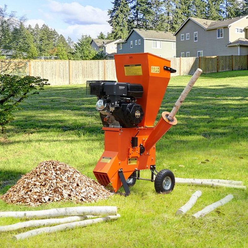 Wood Chipper Shredder Mulcher 12 HP Heavyduty Gas Powered 2” 420Cc 8.6Kw