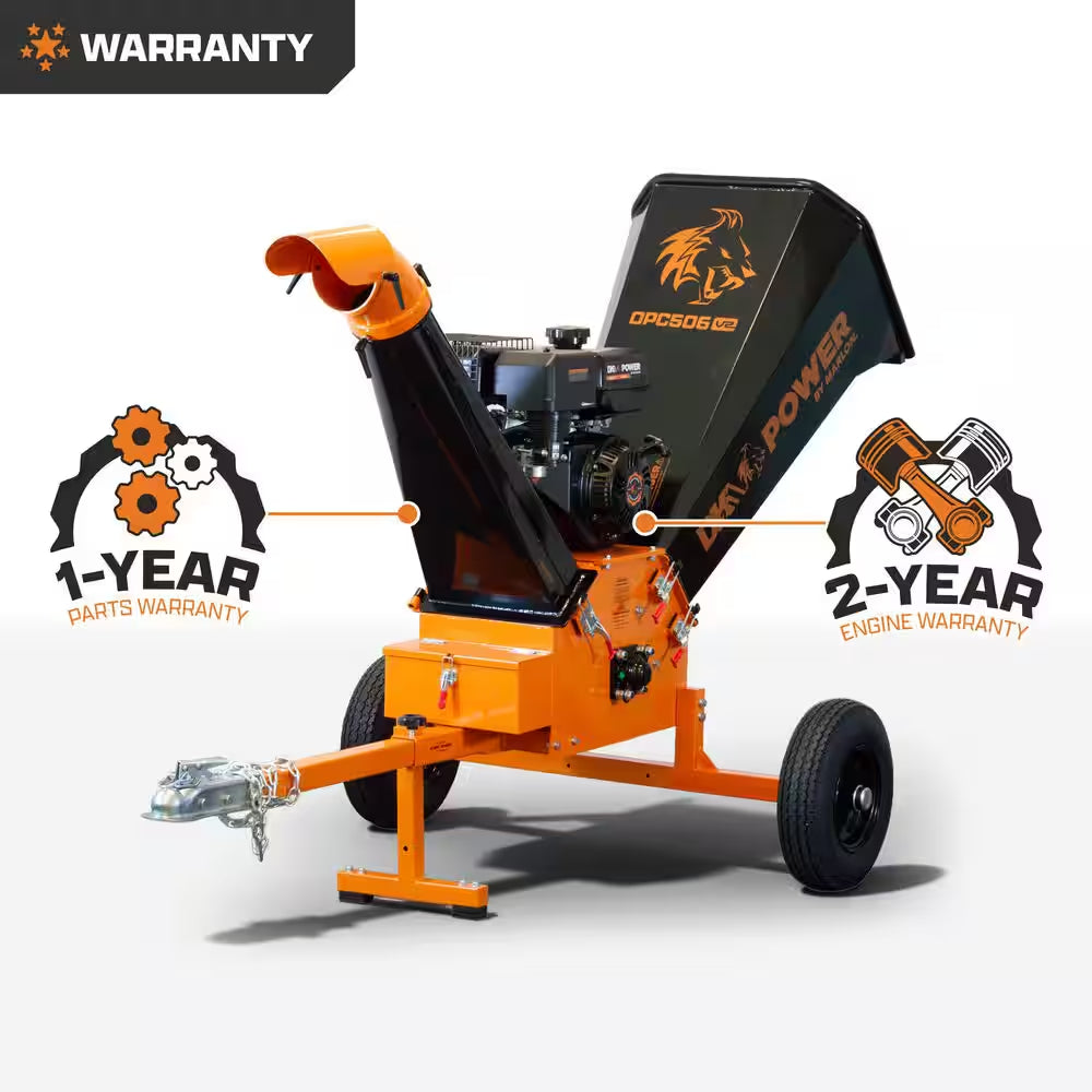 V2 Series 6 In. 15 HP 420 Cc Gas Powered Wood Chipper Shredder