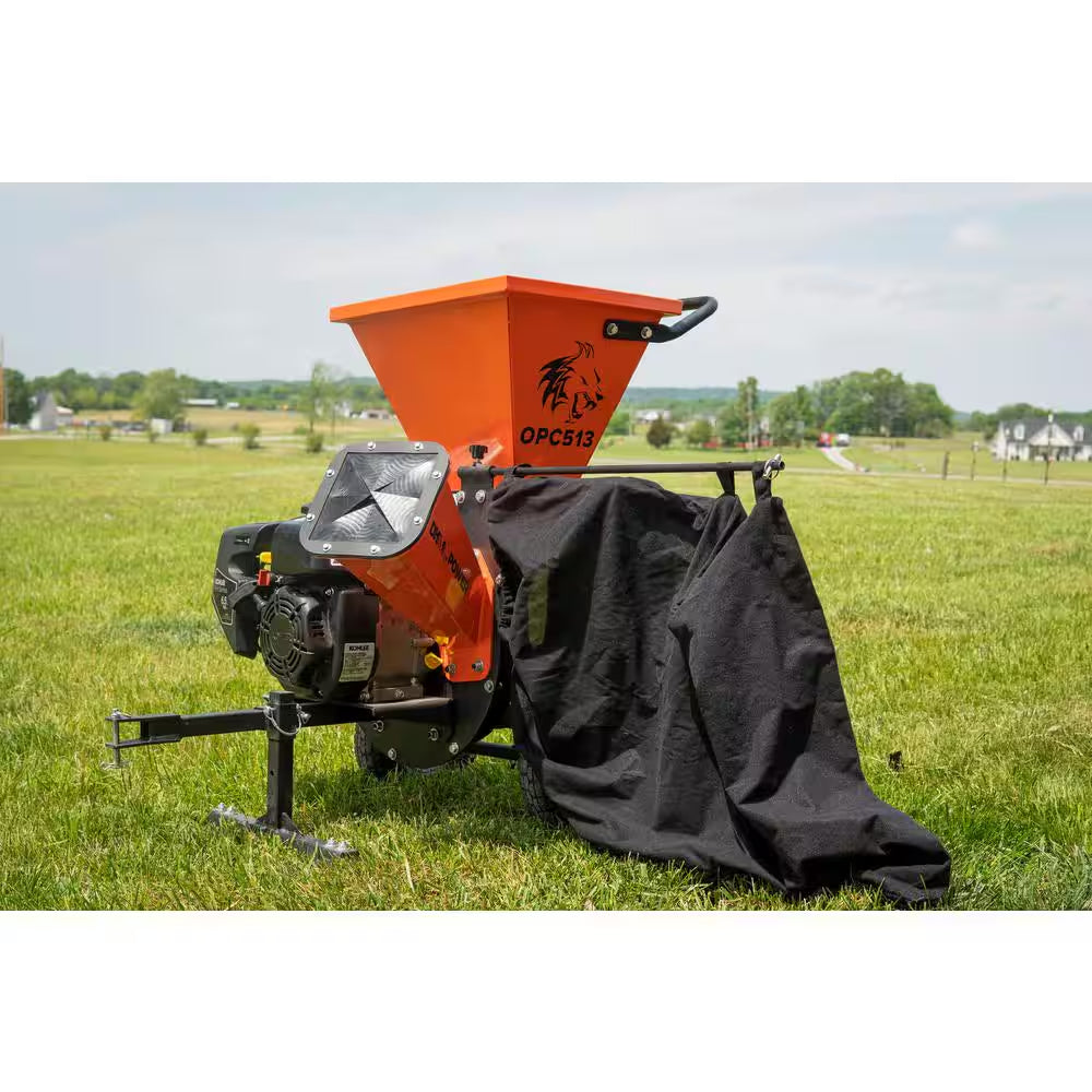 3 In. 6.5 HP (196 Cc) Gas Powered Self-Feeding Disk Chipper Shredder