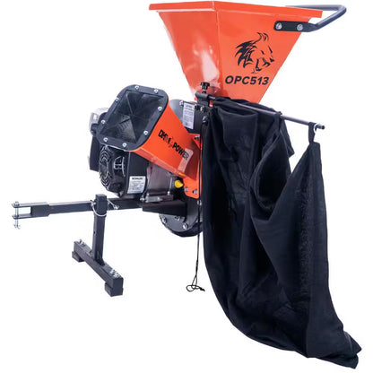 3 In. 6.5 HP (196 Cc) Gas Powered Self-Feeding Disk Chipper Shredder