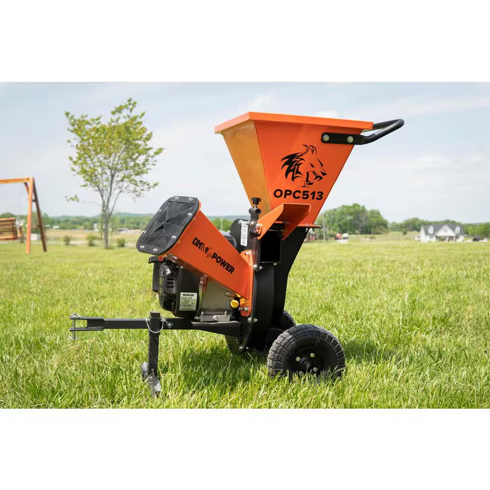 3 In. 6.5 HP (196 Cc) Gas Powered Self-Feeding Disk Chipper Shredder