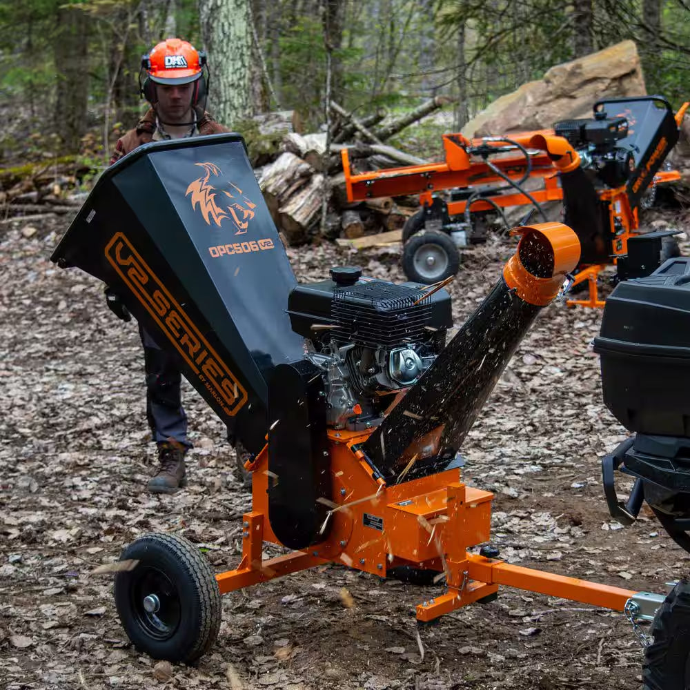 V2 Series 6 In. 15 HP 420 Cc Gas Powered Wood Chipper Shredder